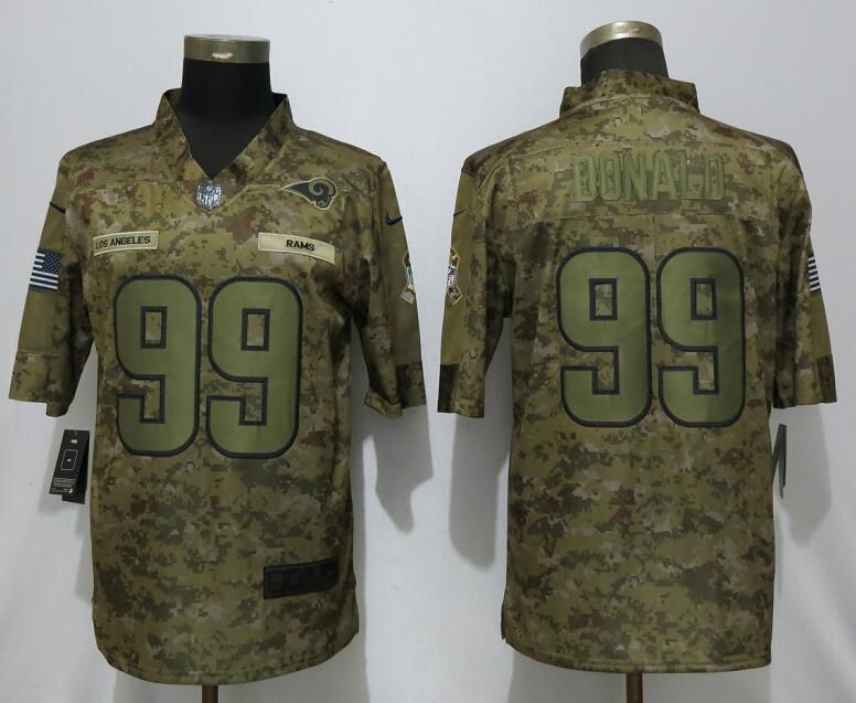 Men Los Angeles Rams #99 Donald Nike Camo Salute to Service Limited NFL Jerseys->los angeles rams->NFL Jersey